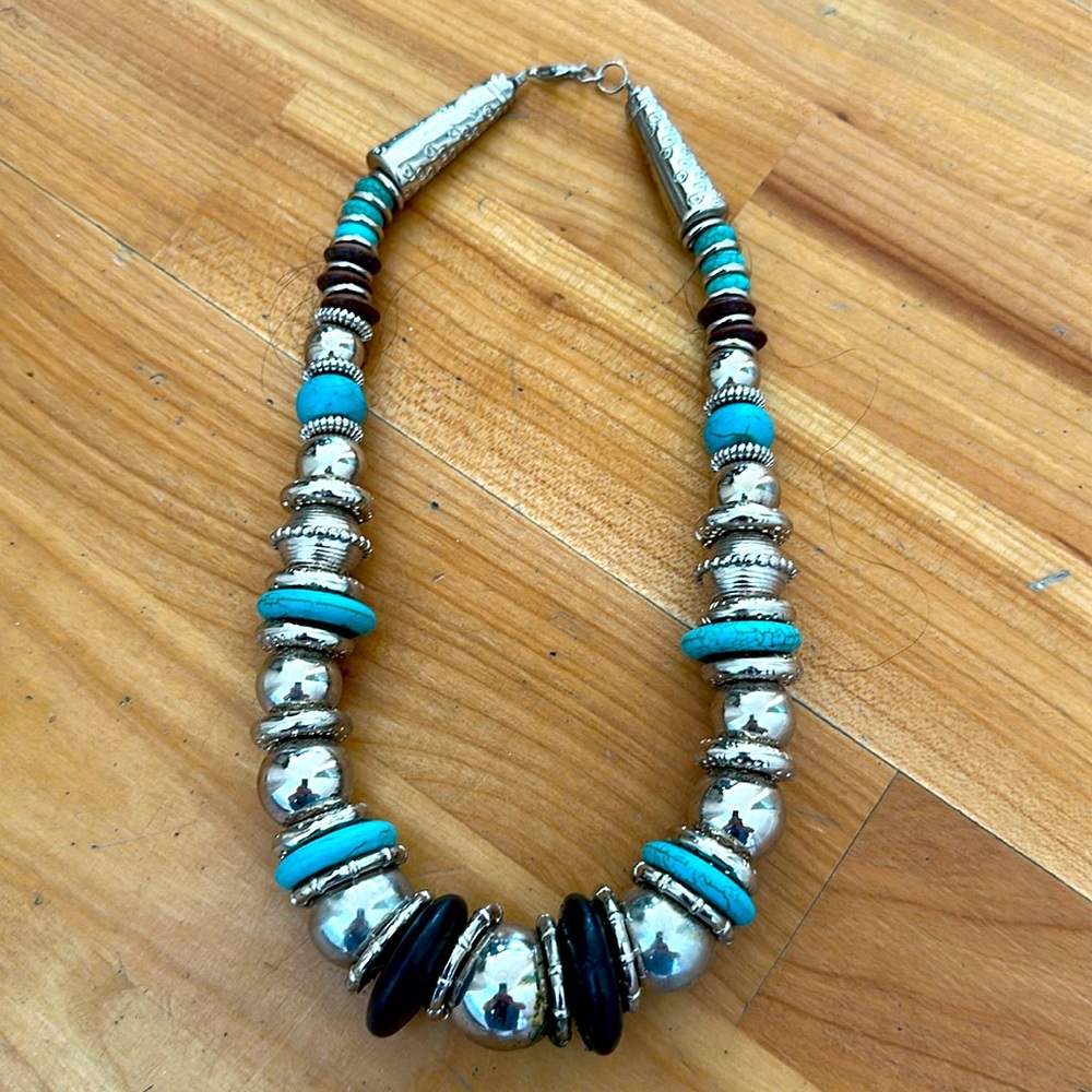 Artful chunky necklace from Mexico